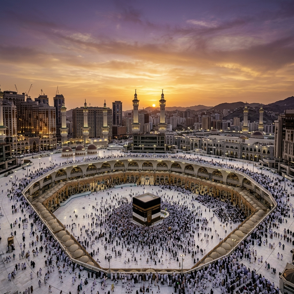 Masjid al-Haram at Golden Hour
